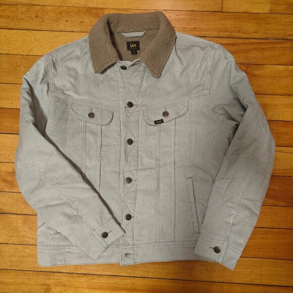 Lee gray corduroy sherpa lined rider jacket NWT - Picture 13 of 13